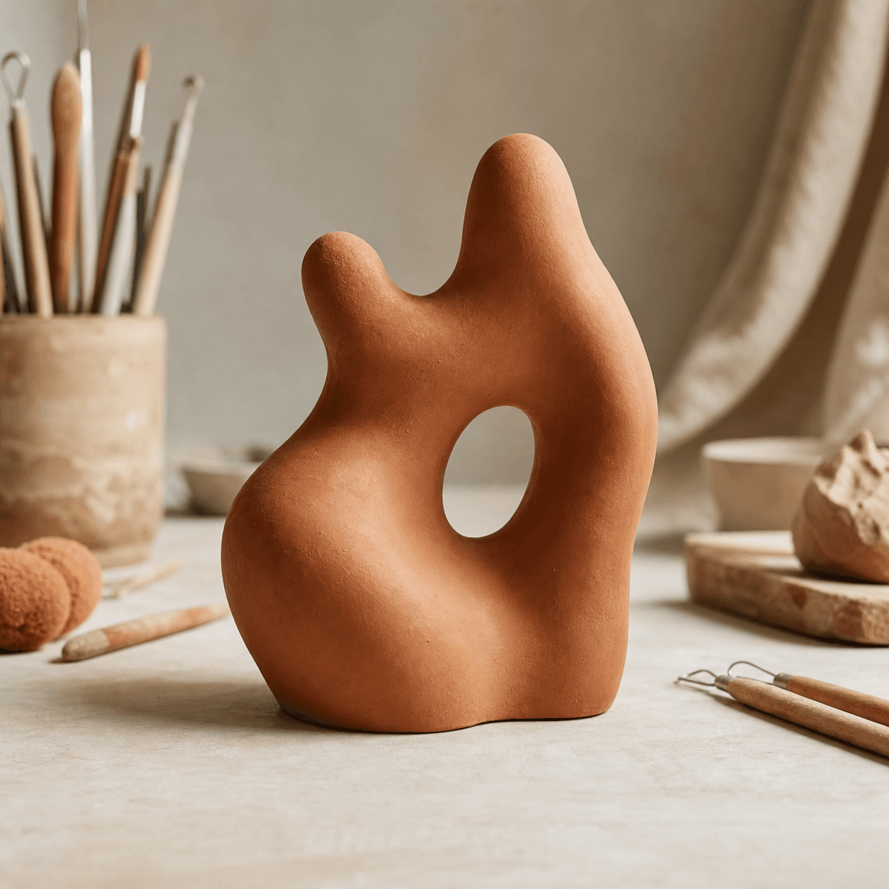 Clay sculpture
