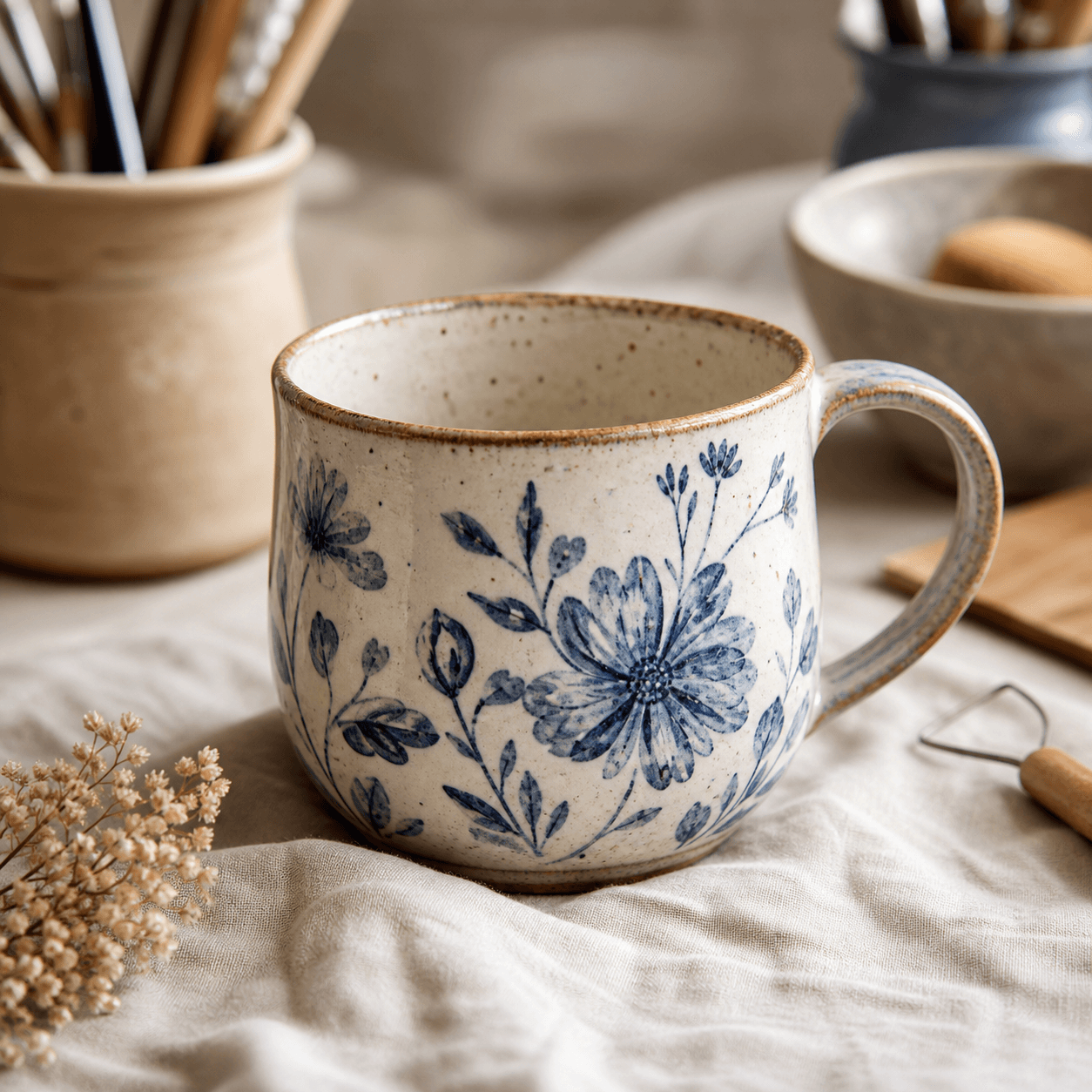 Painted mug